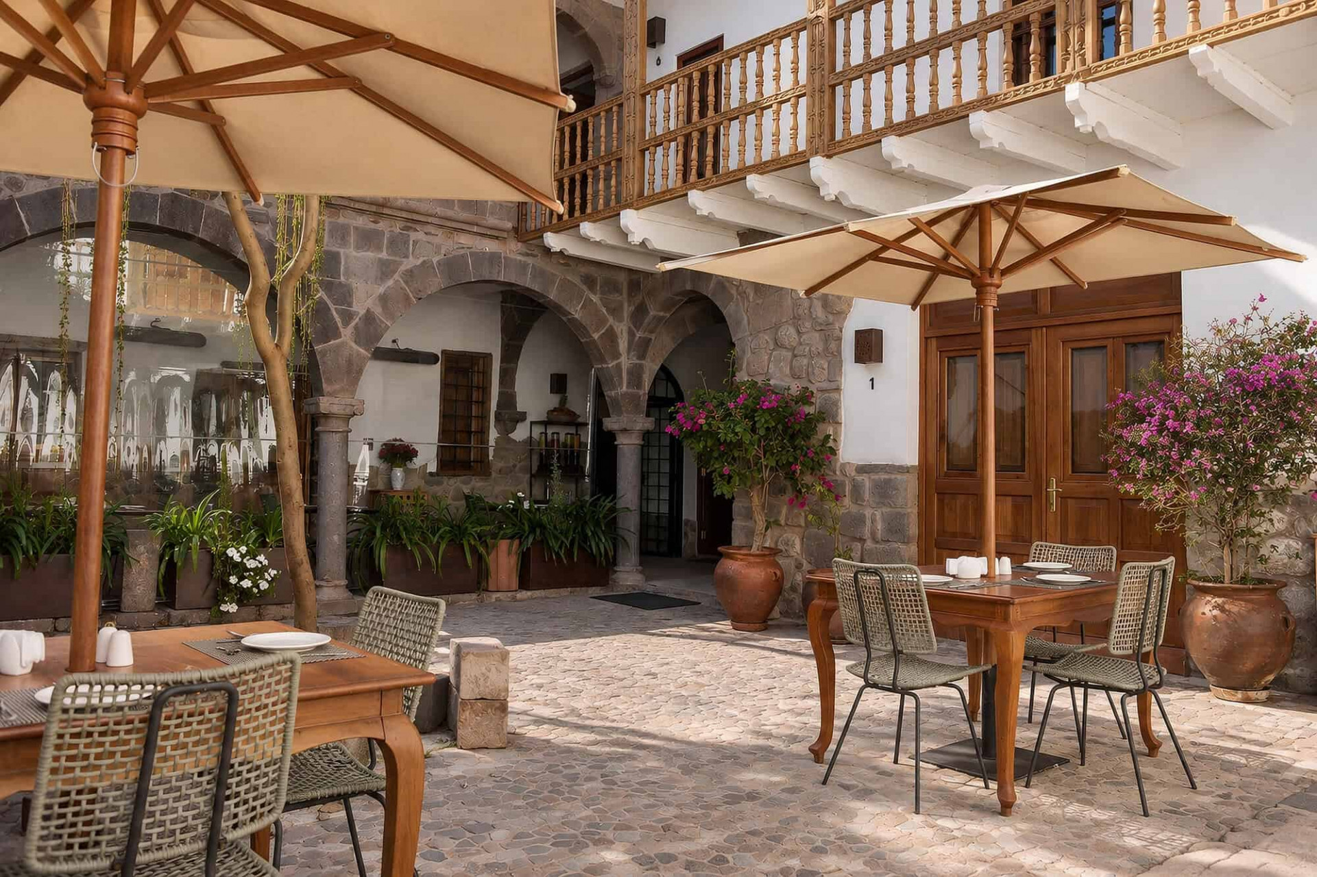 Casa Clara, un hotel boutique histórico en Cusco, Perú.